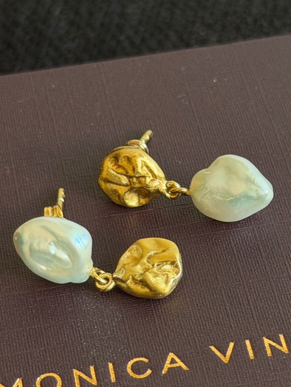 Monica Vinader Keshi Small Drop  Earrings